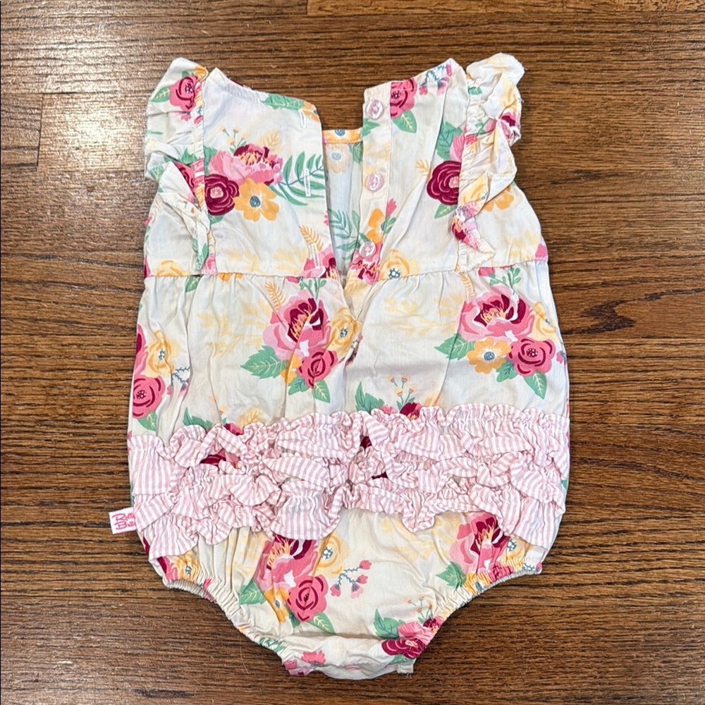 Ruffle Butts Baby Rompers Set of 2 - Size 6-12m - Picture 5 of 5